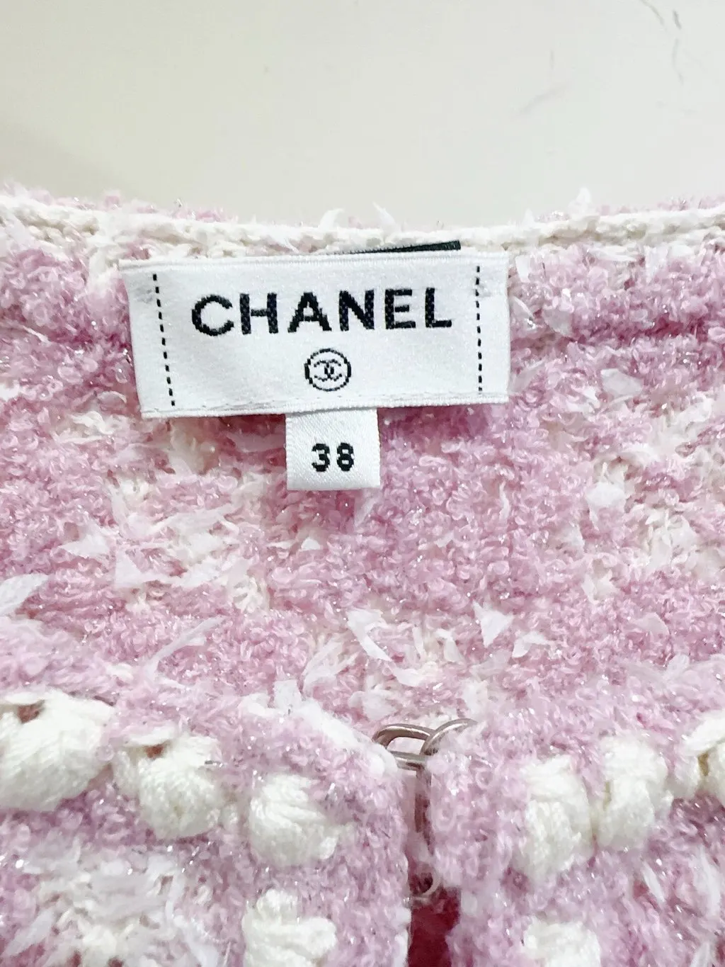 Chanel Pink Cotton Knitwear Pink Cotton Very good - Inside View