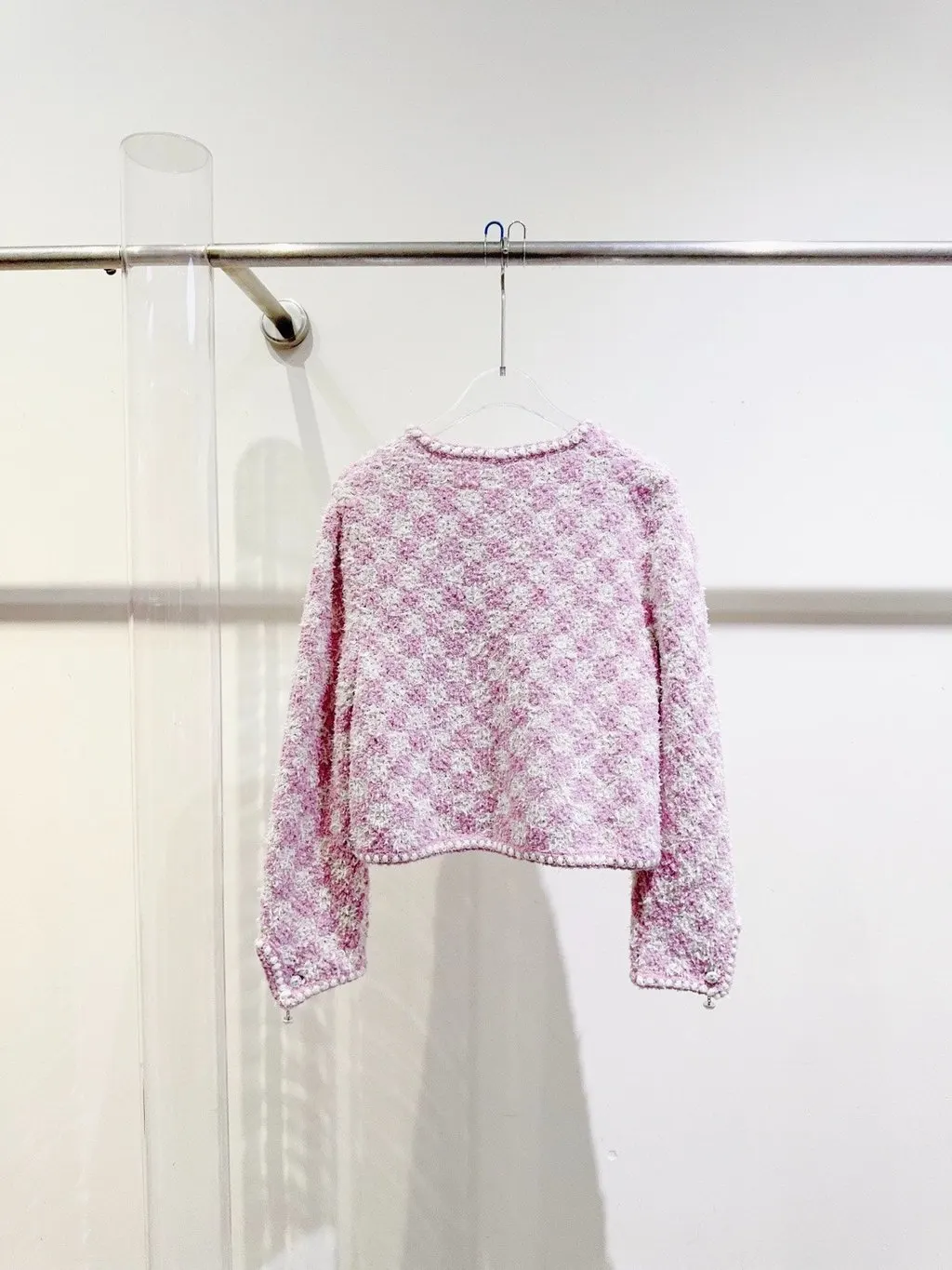 Chanel Pink Cotton Knitwear Pink Cotton Very good - Model View