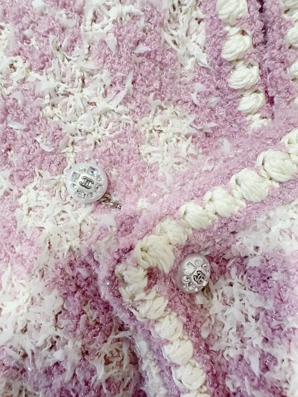 Chanel Pink Cotton Knitwear Pink Cotton Very good - Box View