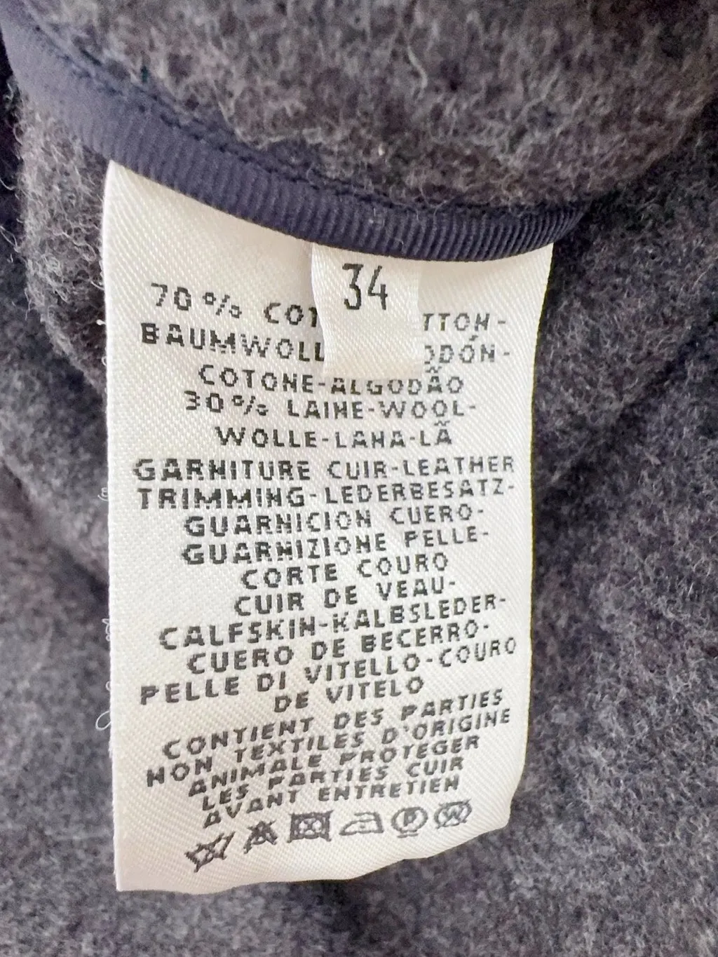 Hermes Navy Cotton Coat Navy Cotton Never worn, with tag - Box View