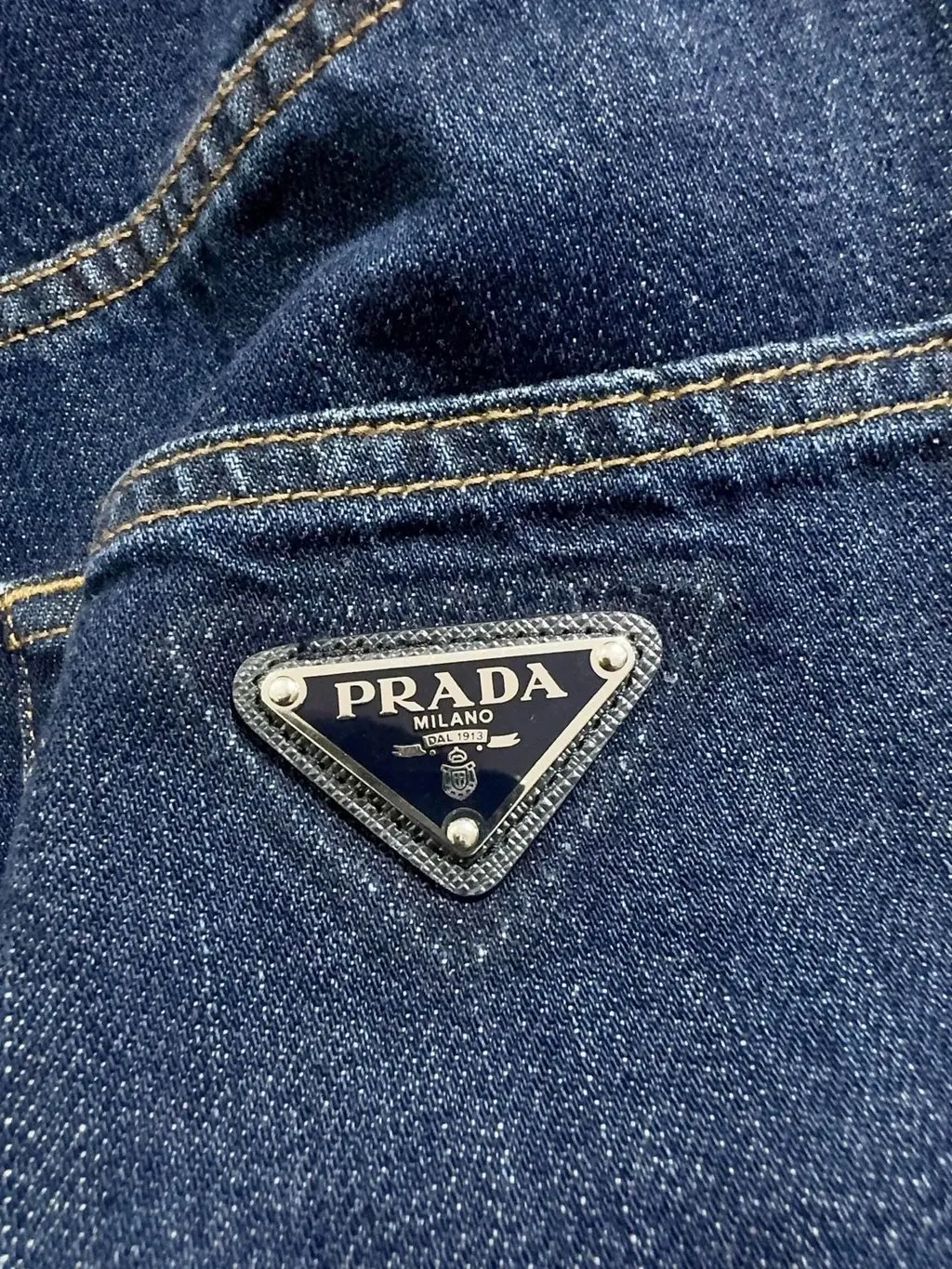 Prada Denim Jeans MultiColor Denim Never worn, with tag - Inside View