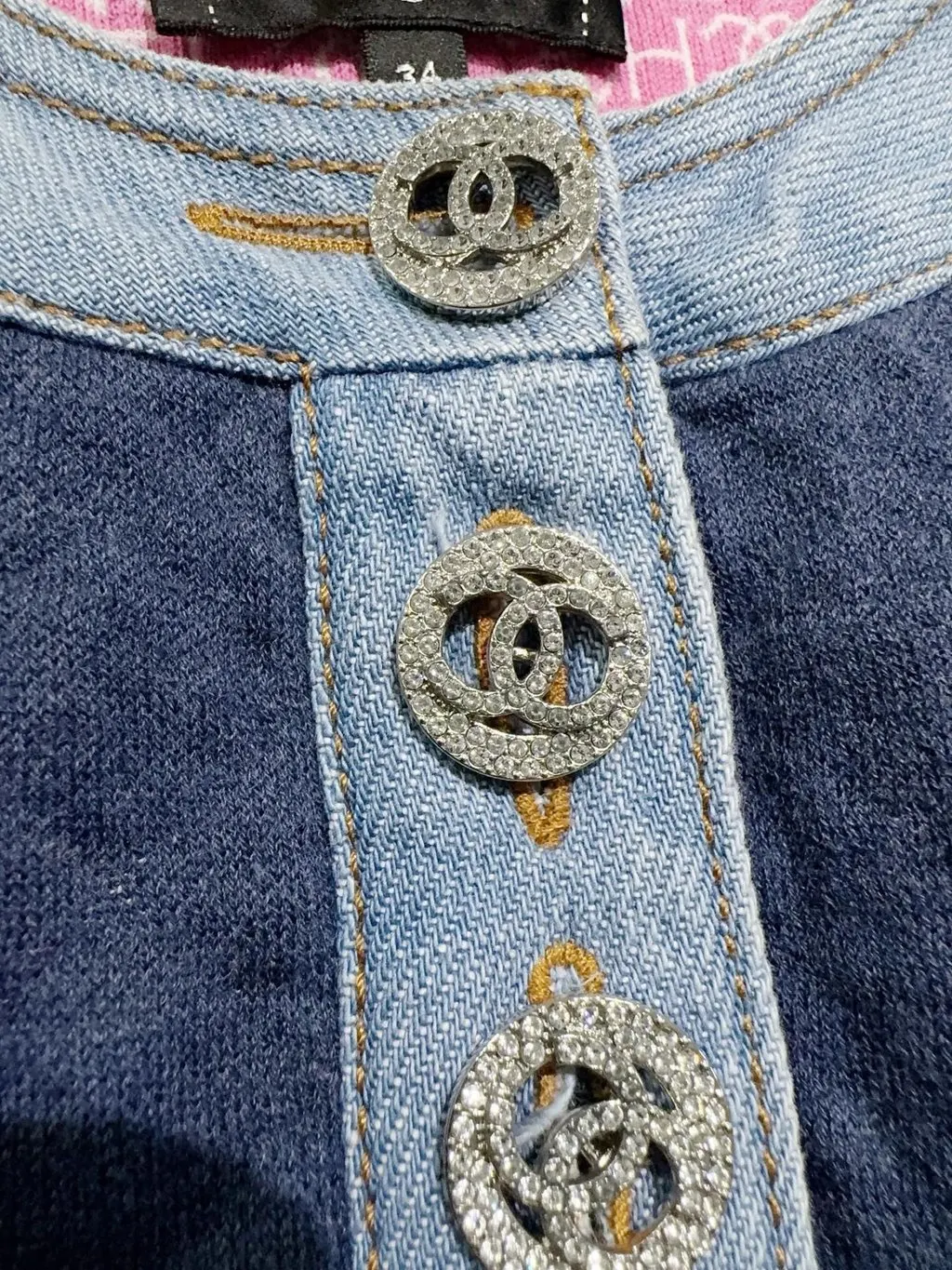 Chanel Denim Dress MultiColor Denim Very good - Back View