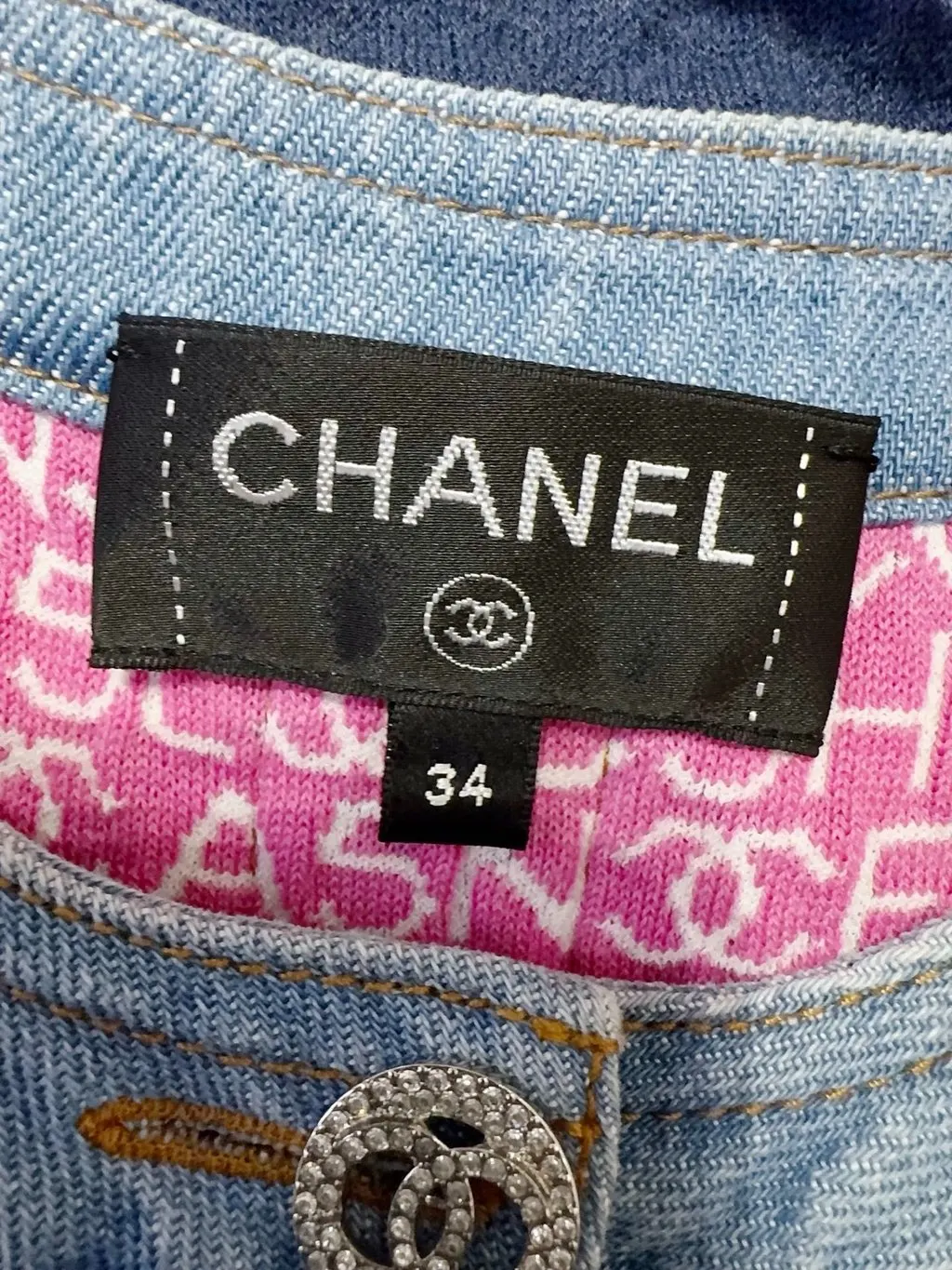 Chanel Denim Dress MultiColor Denim Very good - Box View