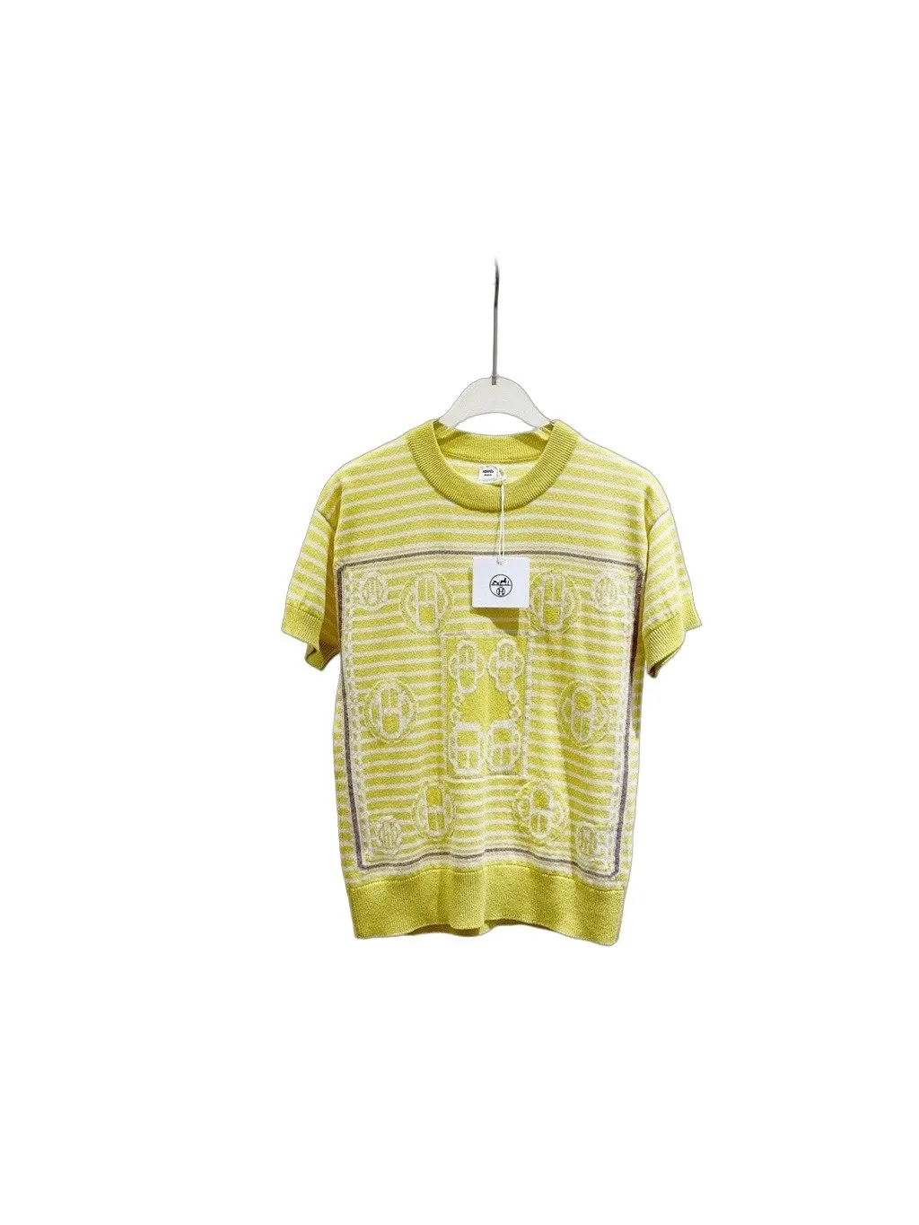 Hermes Cashmere Top MultiColor Cashmere Never worn - Front View