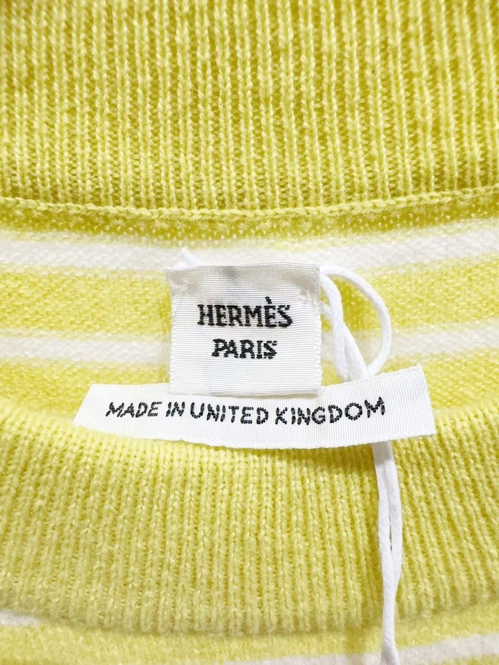 Hermes Cashmere Top MultiColor Cashmere Never worn - Back View