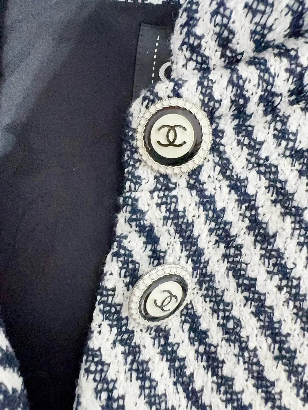 Chanel Cotton Coat MultiColor Cotton Very good - Inside View
