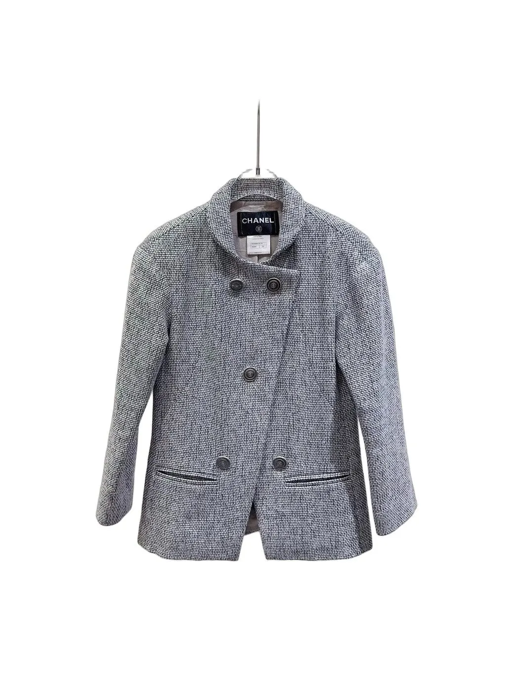 Chanel Tweed Jacket MultiColor Tweed Very good - Front View