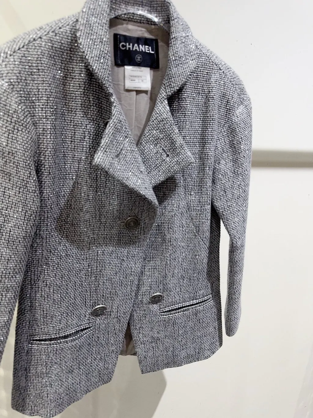 Chanel Tweed Jacket MultiColor Tweed Very good - Inside View
