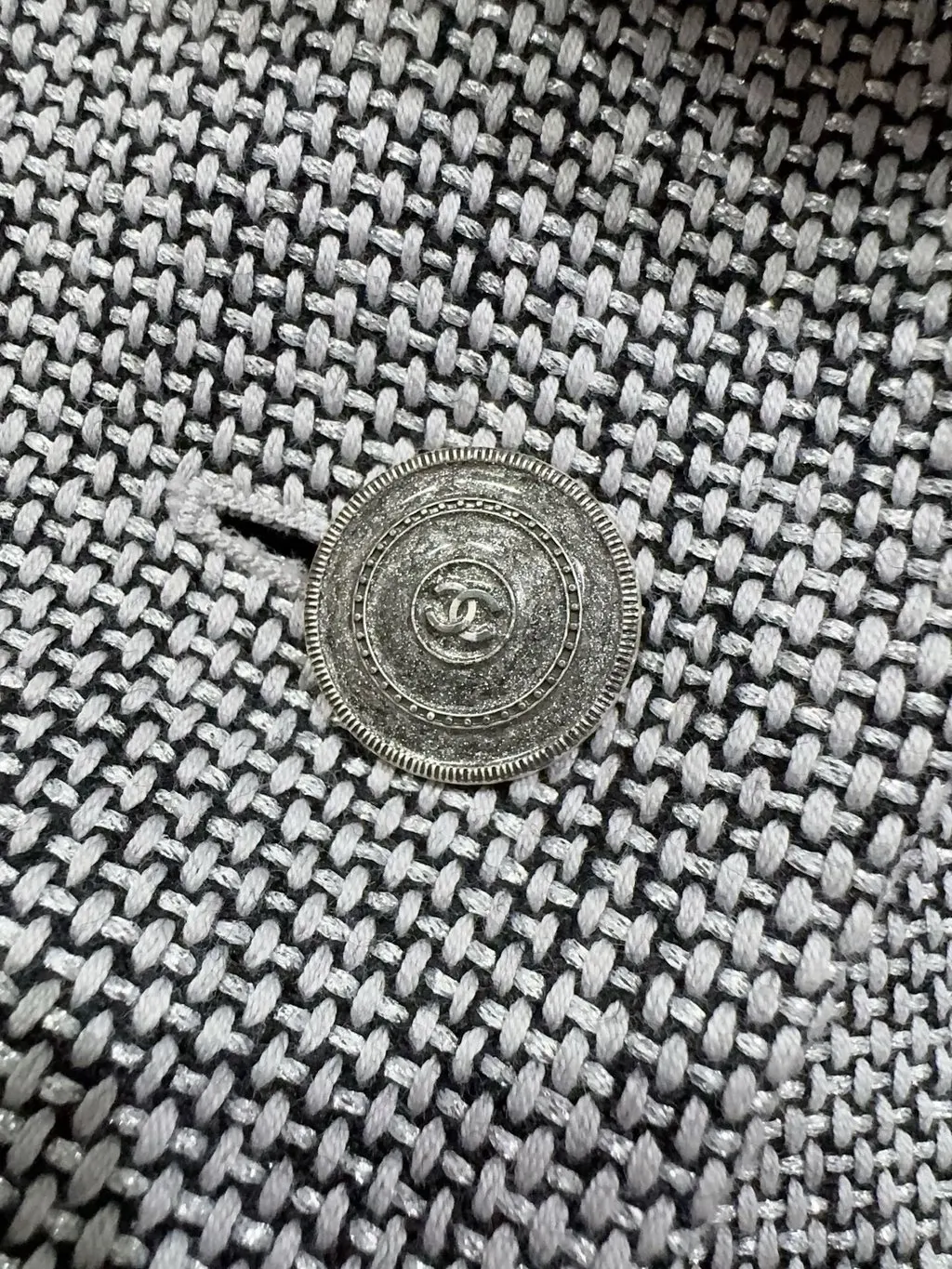 Chanel Tweed Jacket MultiColor Tweed Very good - Box View