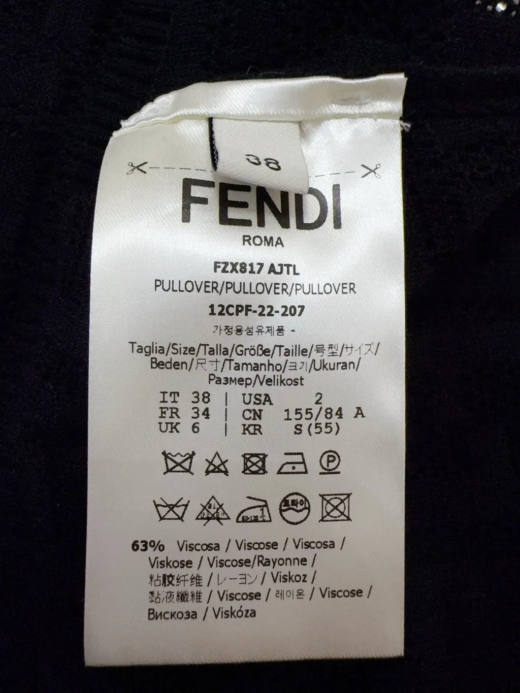 Fendi Viscose Knitwear MultiColor Viscose Very good - Model View