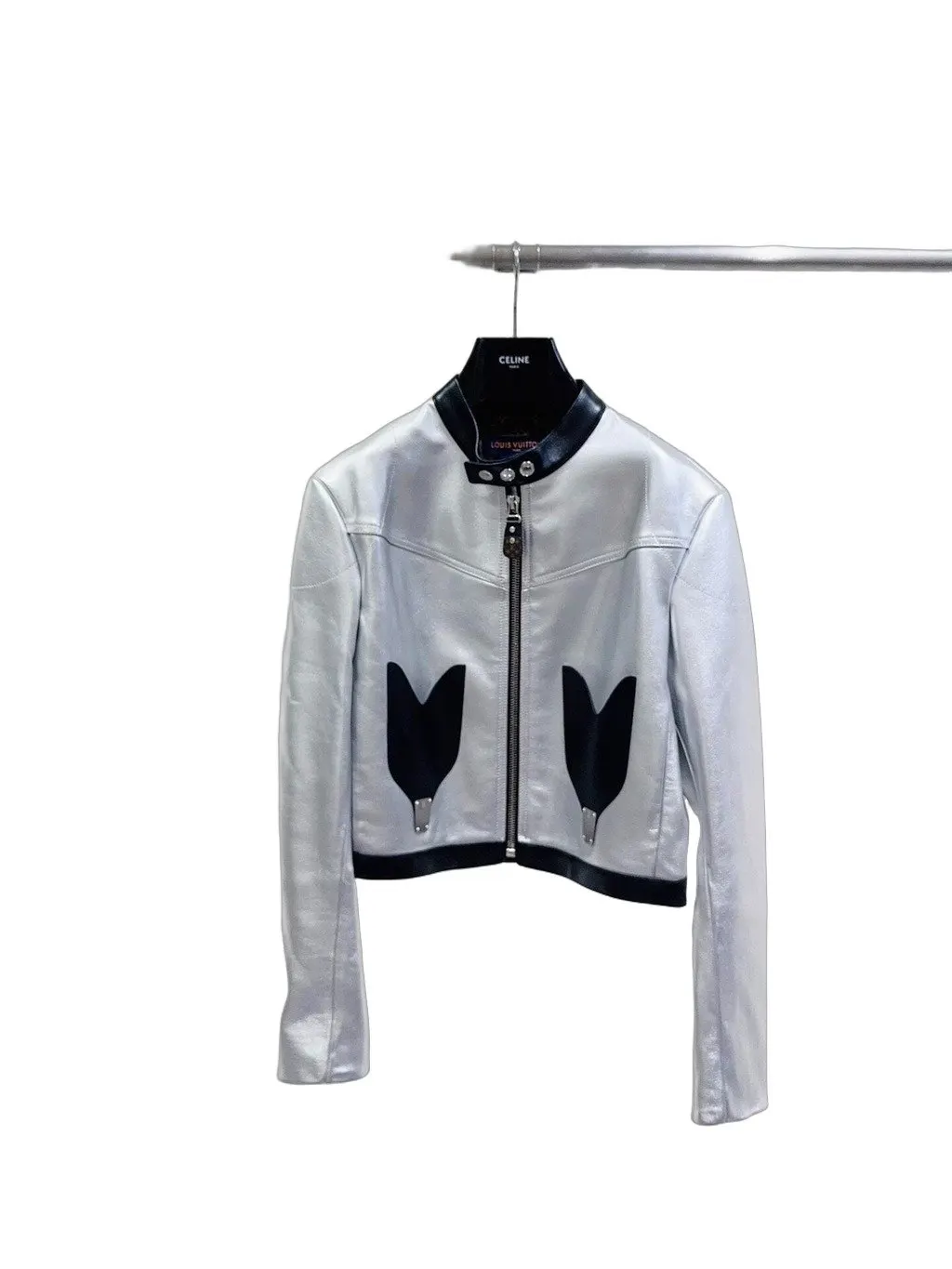 Louis Vuitton Leather Jacket MultiColor Leather Very good - Front View