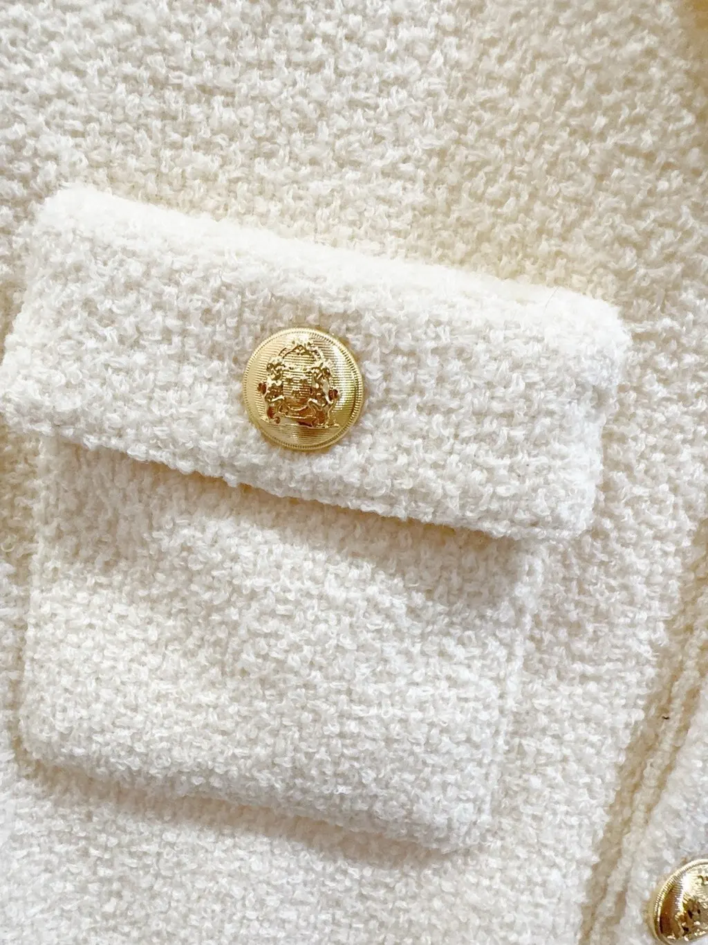 Celine Ecru Wool Jacket Ecru Wool Never worn - Inside View
