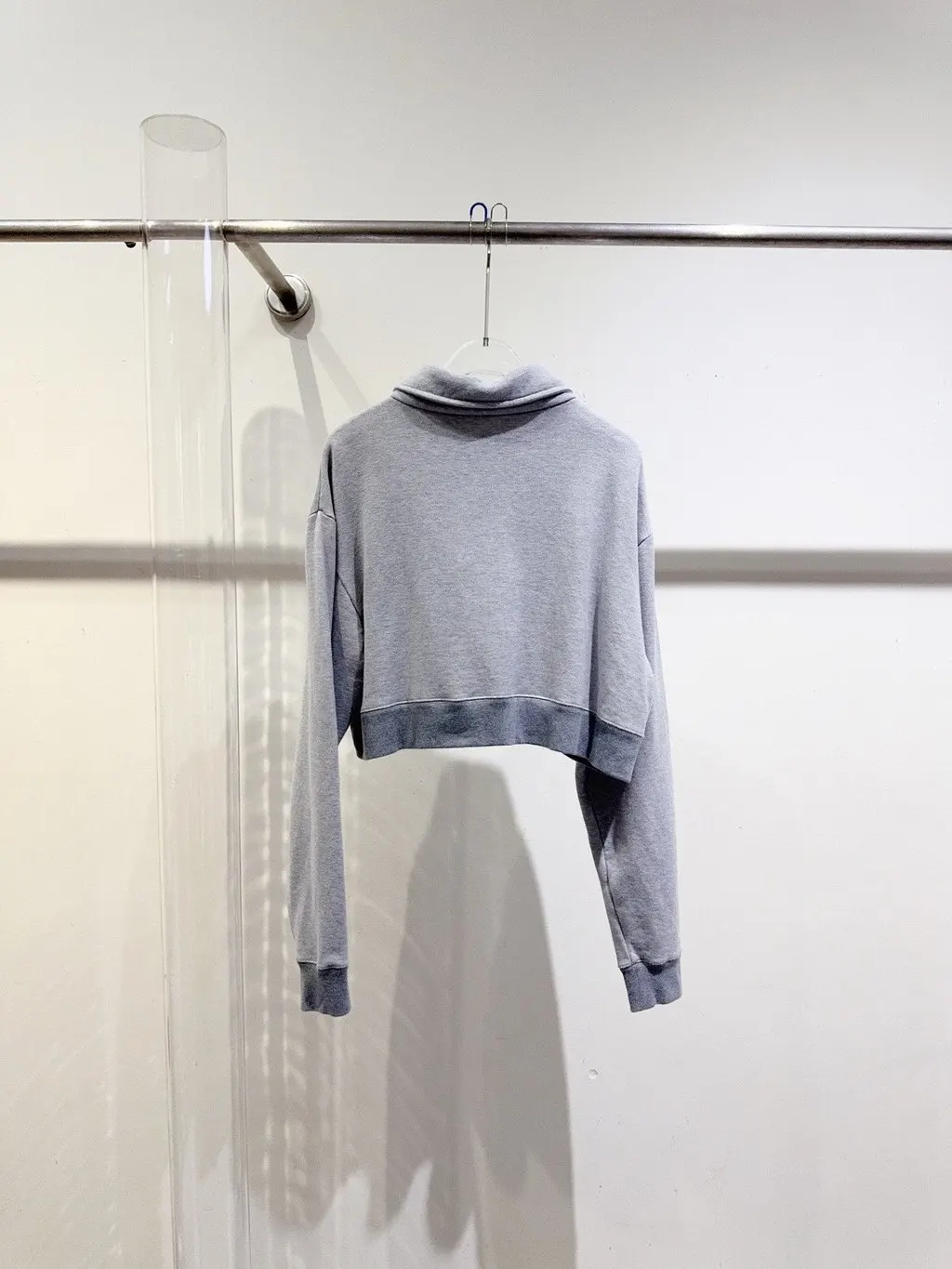 Miu Miu Grey Cotton Knitwear Grey Cotton Never worn, with tag - Model View