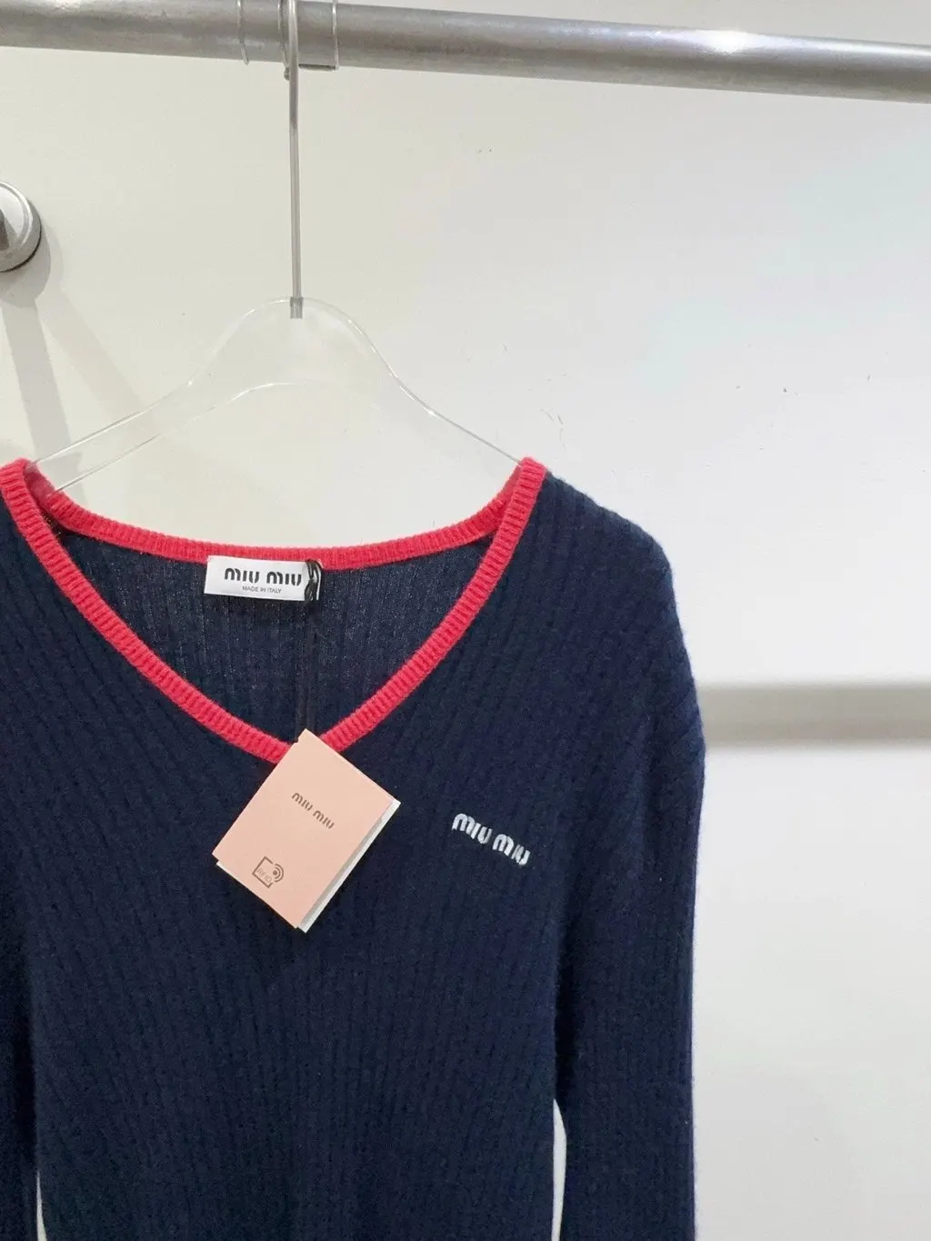 Miu Miu Navy Wool Knitwear Navy Wool Very good - Back View