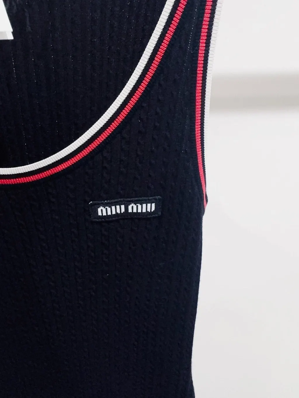 Miu Miu Navy Wool Dress Navy Wool Very good - Back View