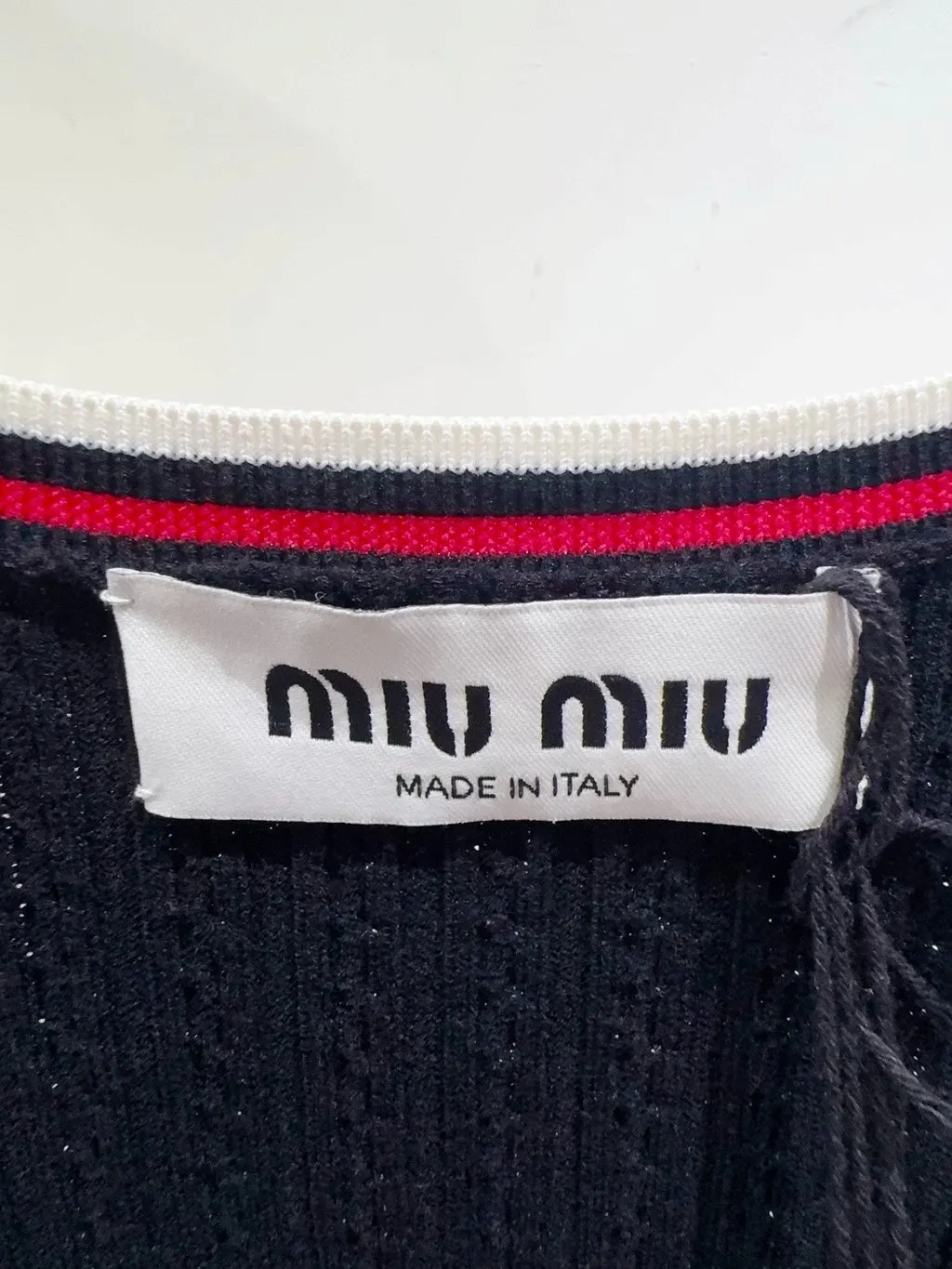 Miu Miu Navy Wool Dress Navy Wool Very good - Inside View