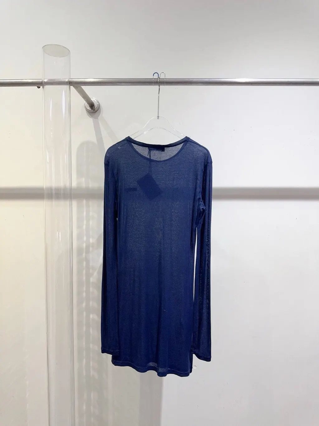 Miu Miu Navy Cotton Top Navy Cotton Never worn - Model View
