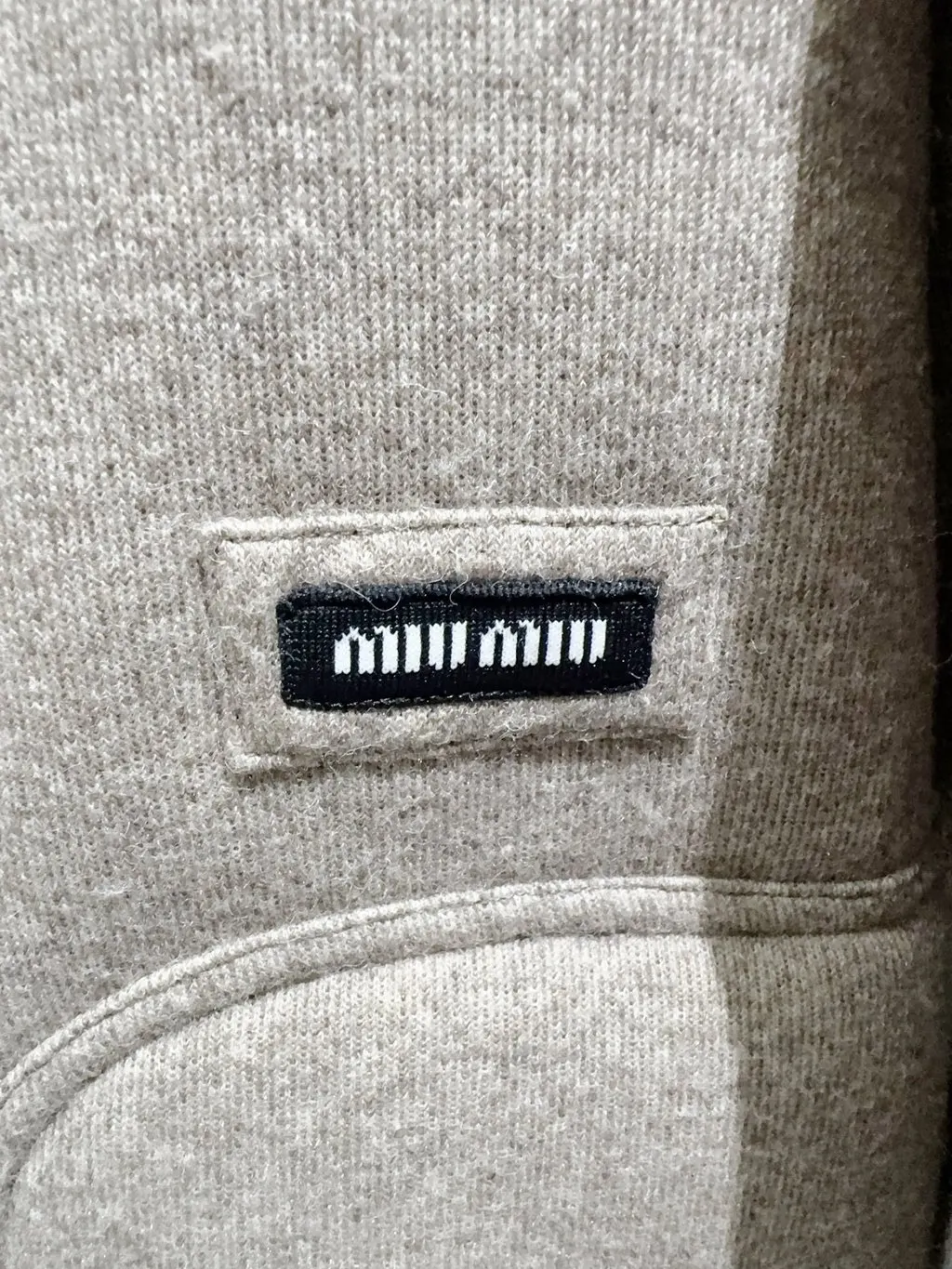 Miu Miu Camel Polyester Jacket Camel Polyester Never worn, with tag - Back View
