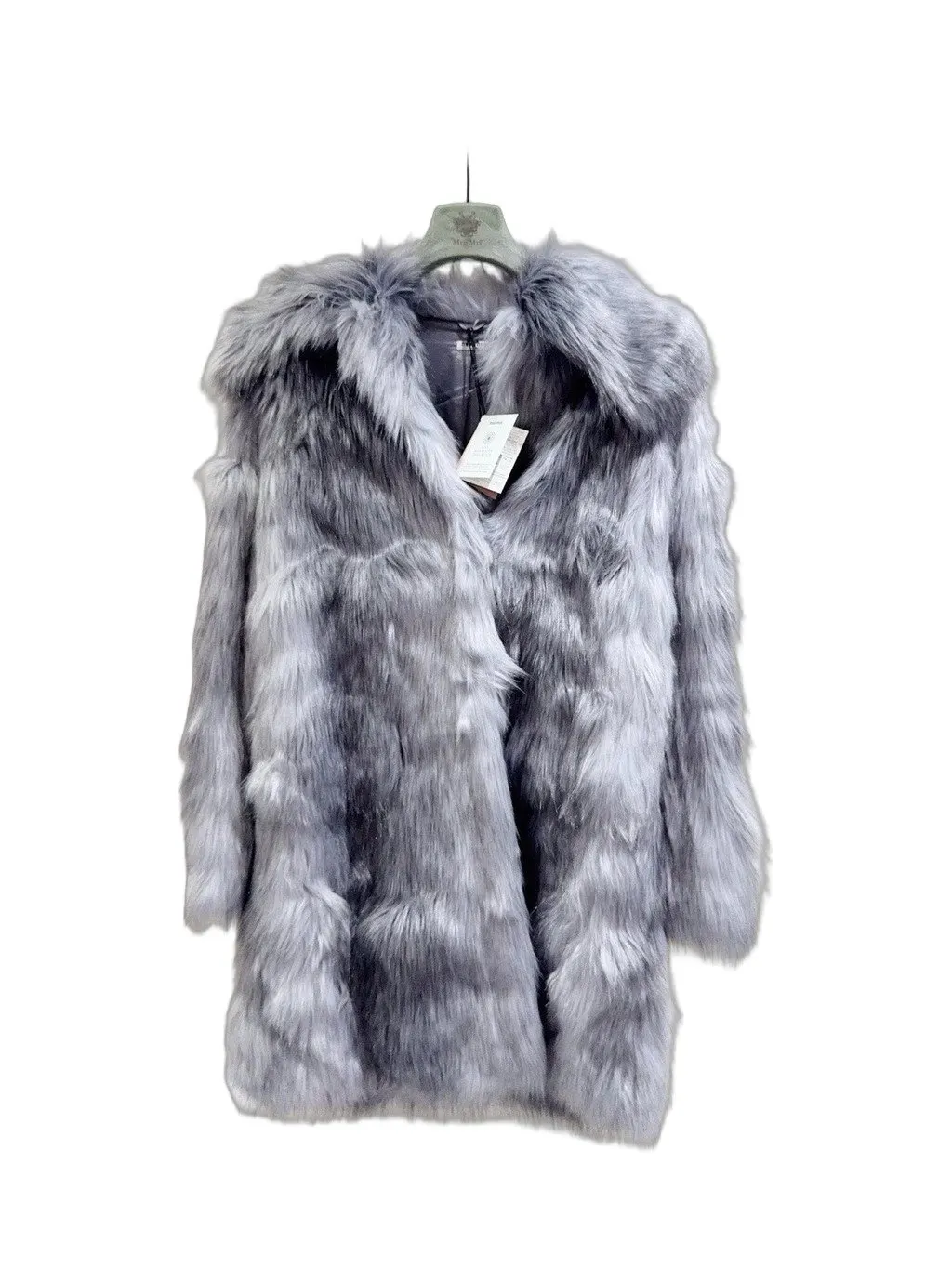 Miu Miu Grey Fur Coat Grey Fur Never worn, with tag - Front View
