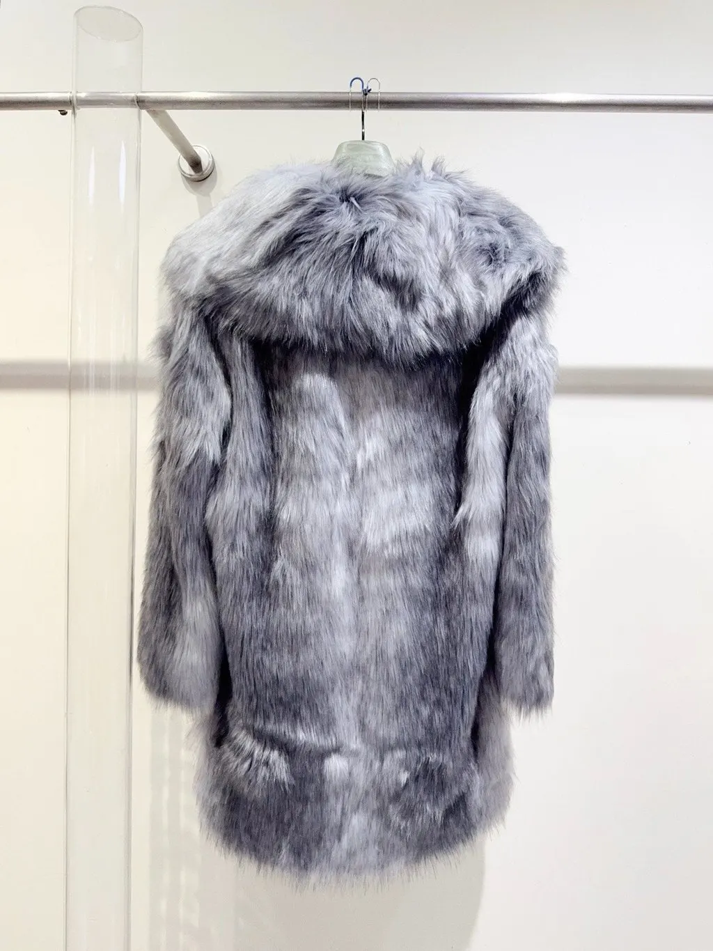 Miu Miu Grey Fur Coat Grey Fur Never worn, with tag - Inside View