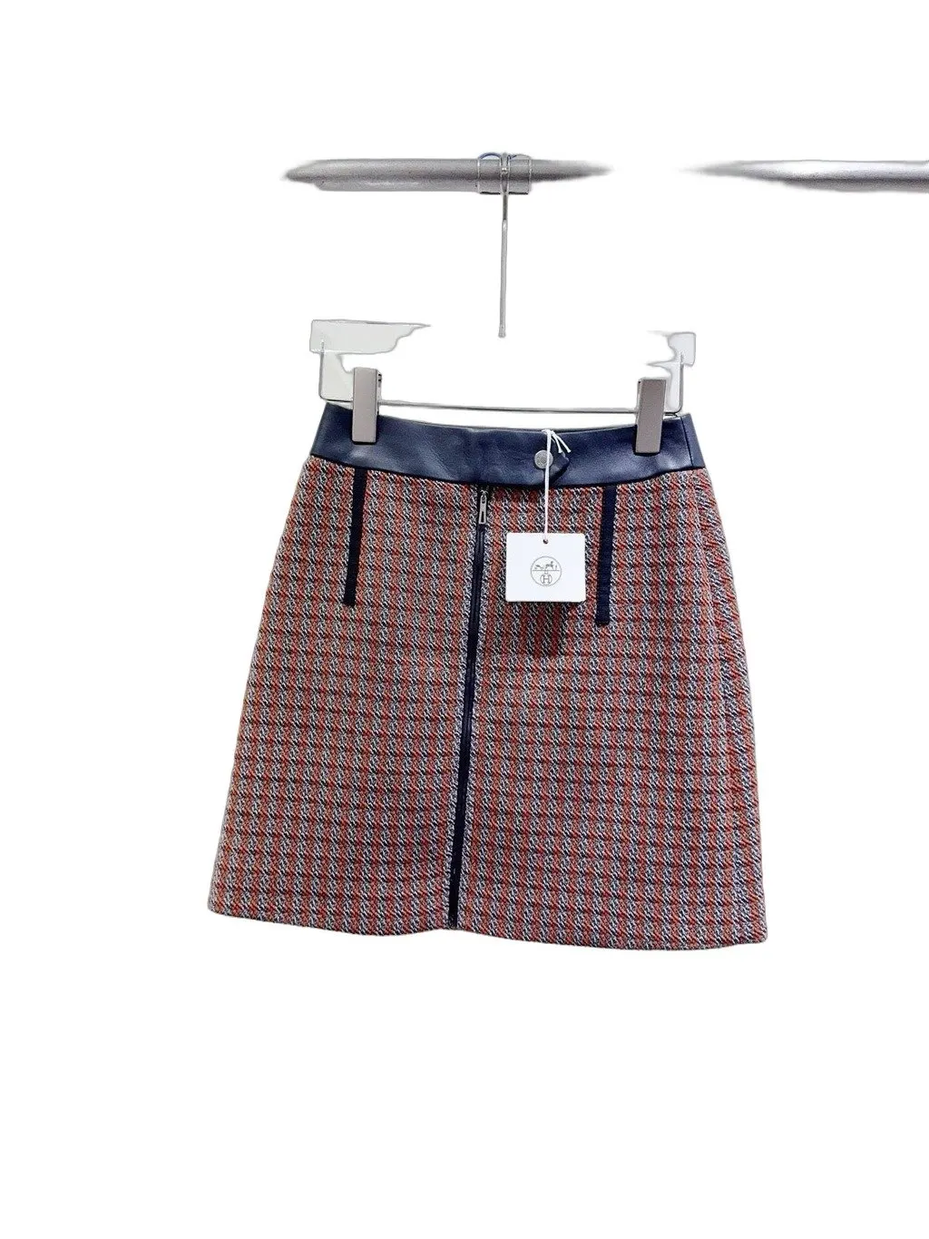 Hermès Wool Skirt MultiColor Wool Never worn, with tag - Front View