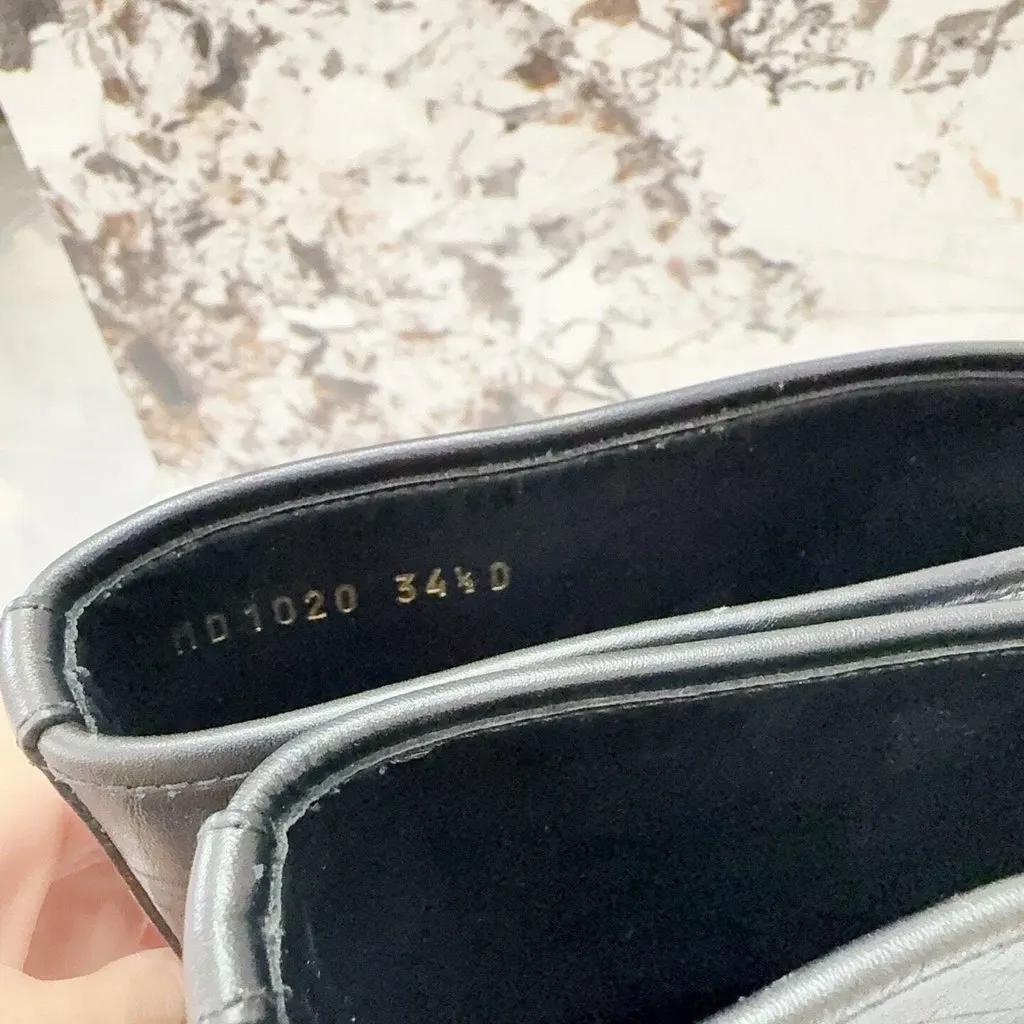 Dior Black Leather Boots Black Leather Very good - Box View