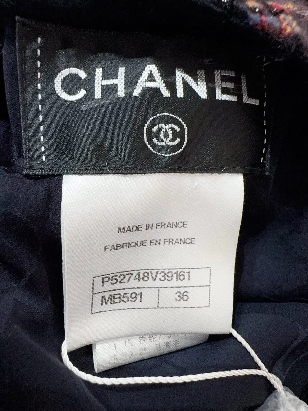 Chanel Tweed Dress MultiColor Tweed Very good - Box View