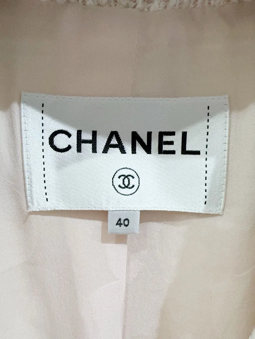 Chanel 24P Pink Tweed Jacket Pink Tweed Very good - Back View