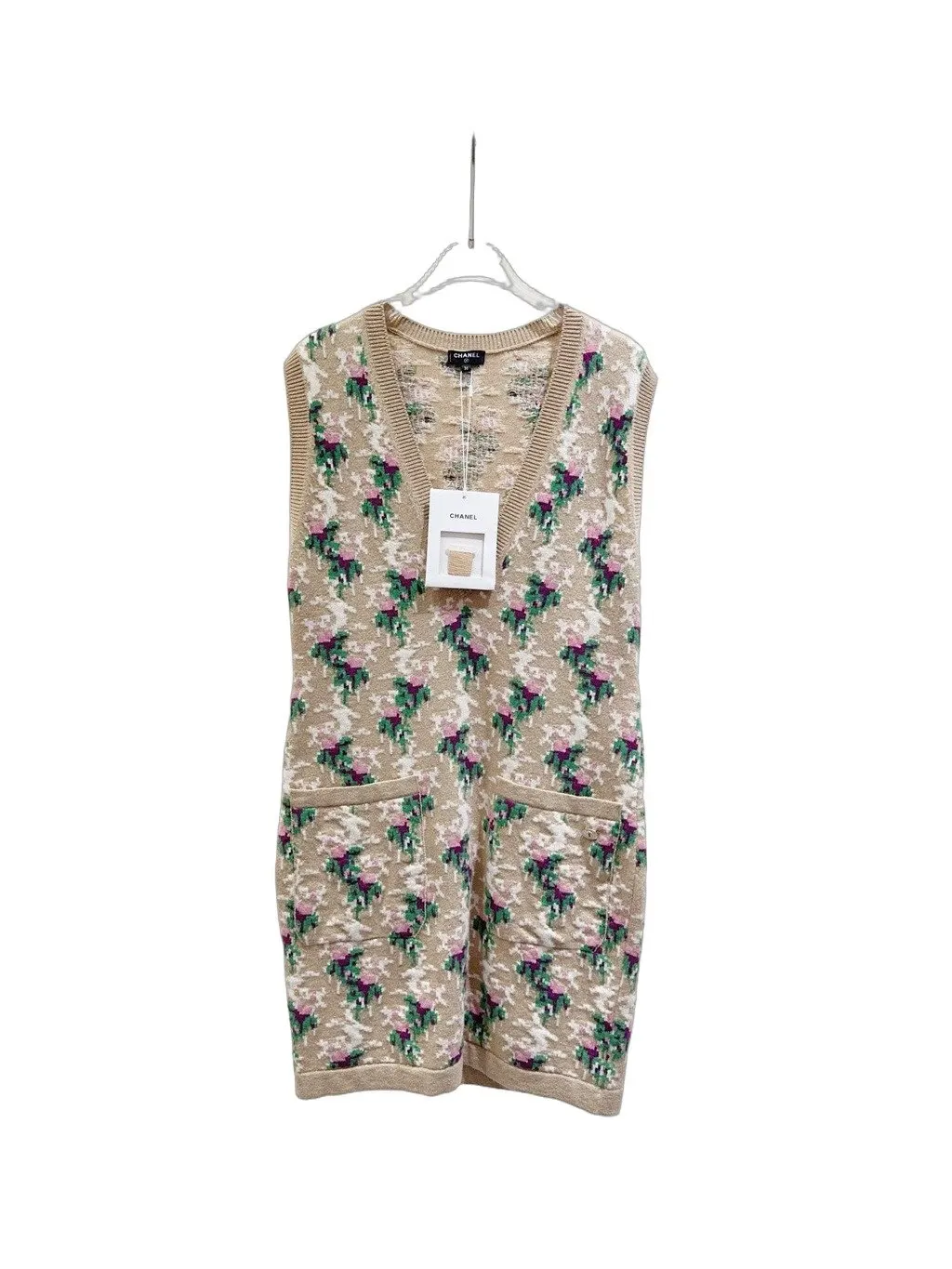 Chanel Silk Dress MultiColor Silk Never worn, with tag - Front View