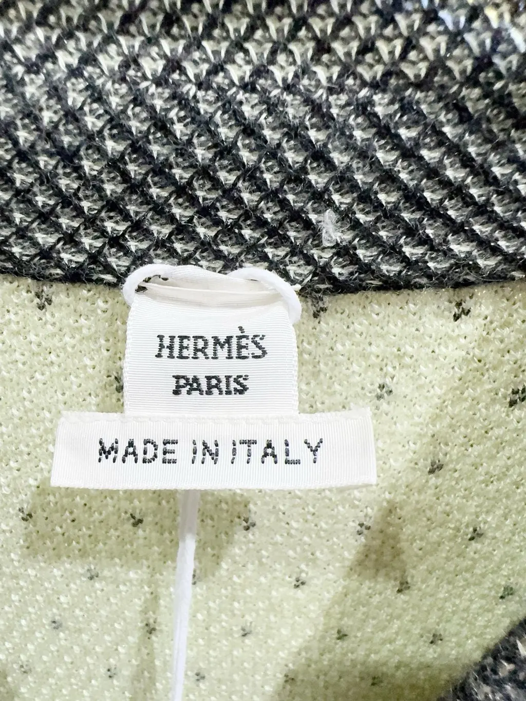 Hermès Cashmere Jacket MultiColor Cashmere Never worn, with tag - Inside View