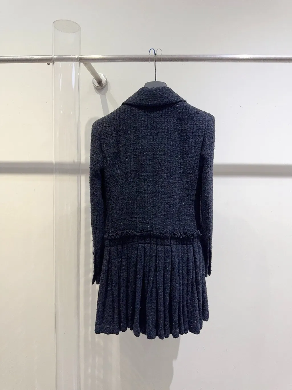 Chanel Rooftop Navy Tweed Jacket Navy Tweed Very good - Back View