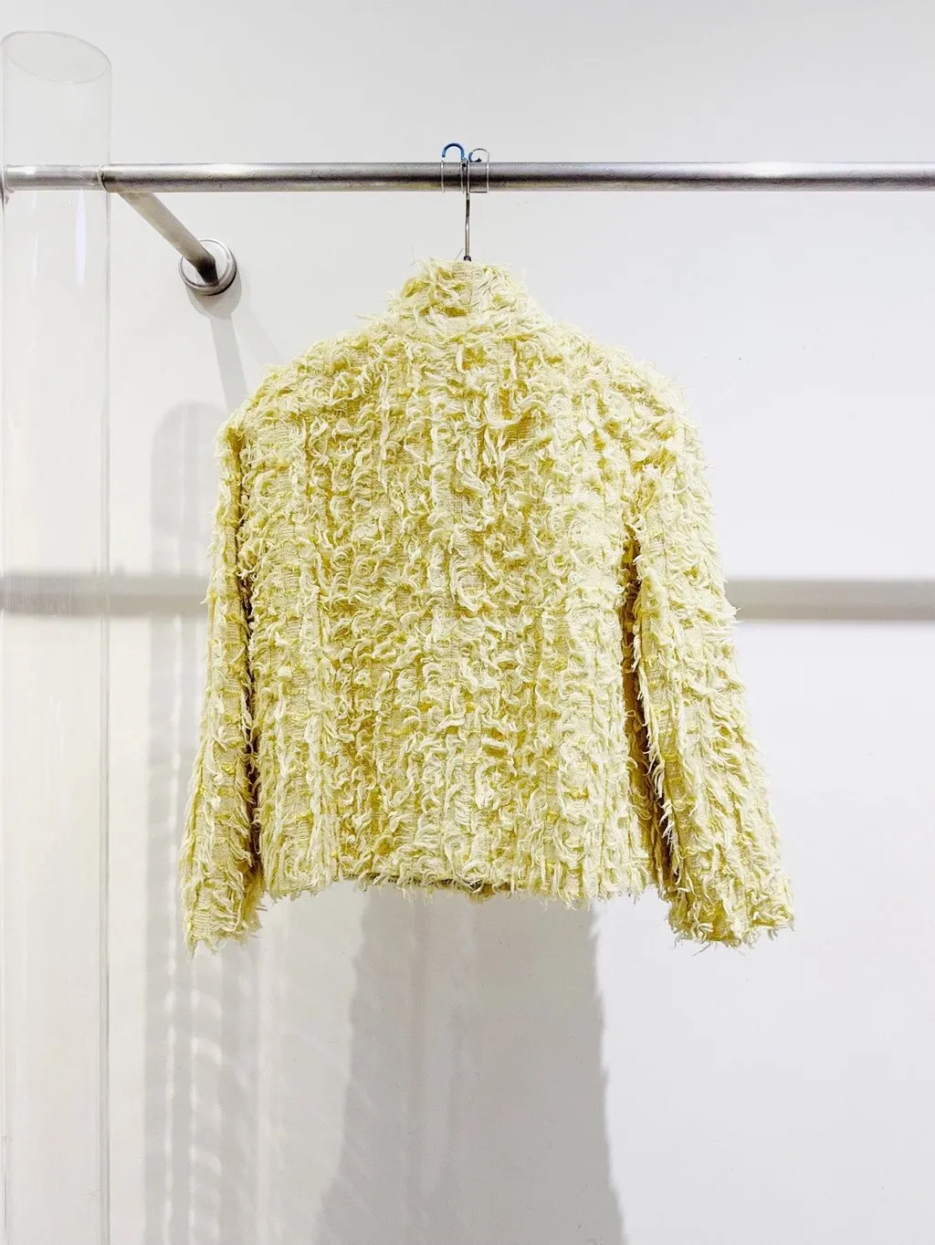 Chanel Yellow Tweed Jacket Yellow Tweed Very good - Model View