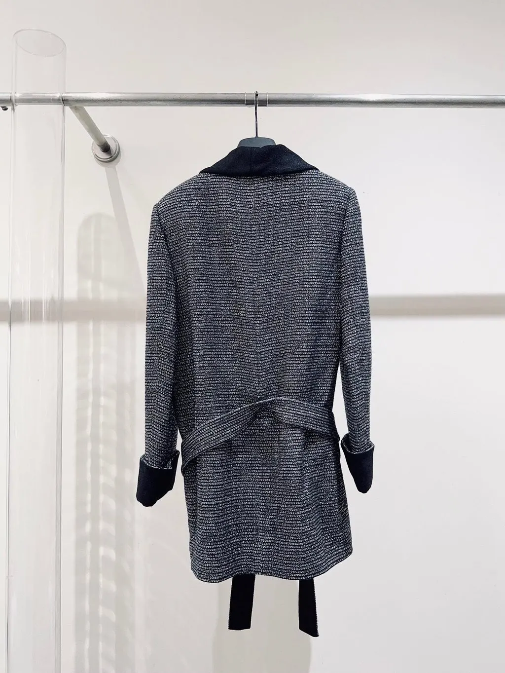 Chanel 24C Black Wool Coat Black Wool Never worn, with tag - Box View
