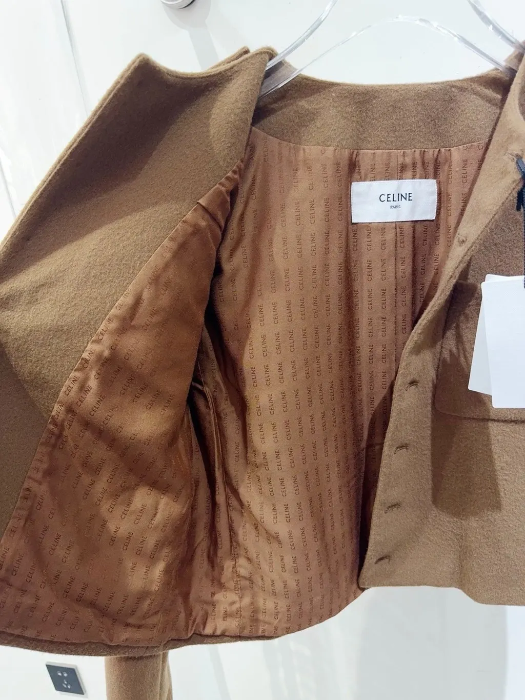 Celine Camel Wool Jacket Camel Wool Never worn - Box View