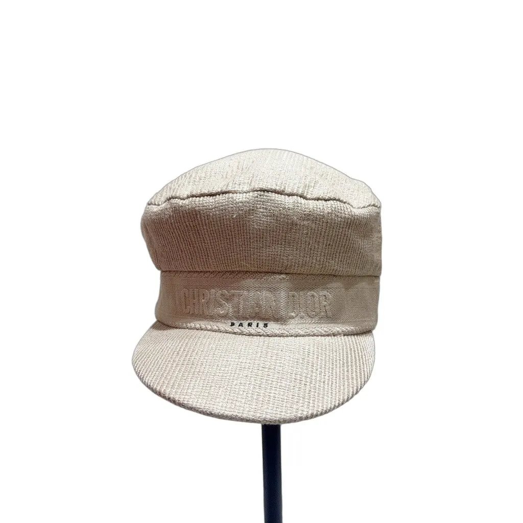 Dior Camel Linen Hat Camel Linen Very good - Front View