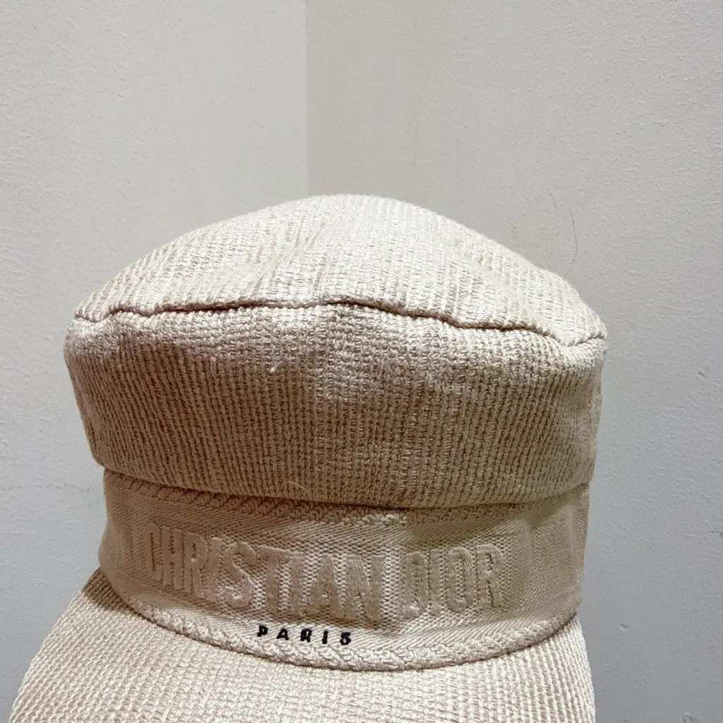 Dior Camel Linen Hat Camel Linen Very good - Back View