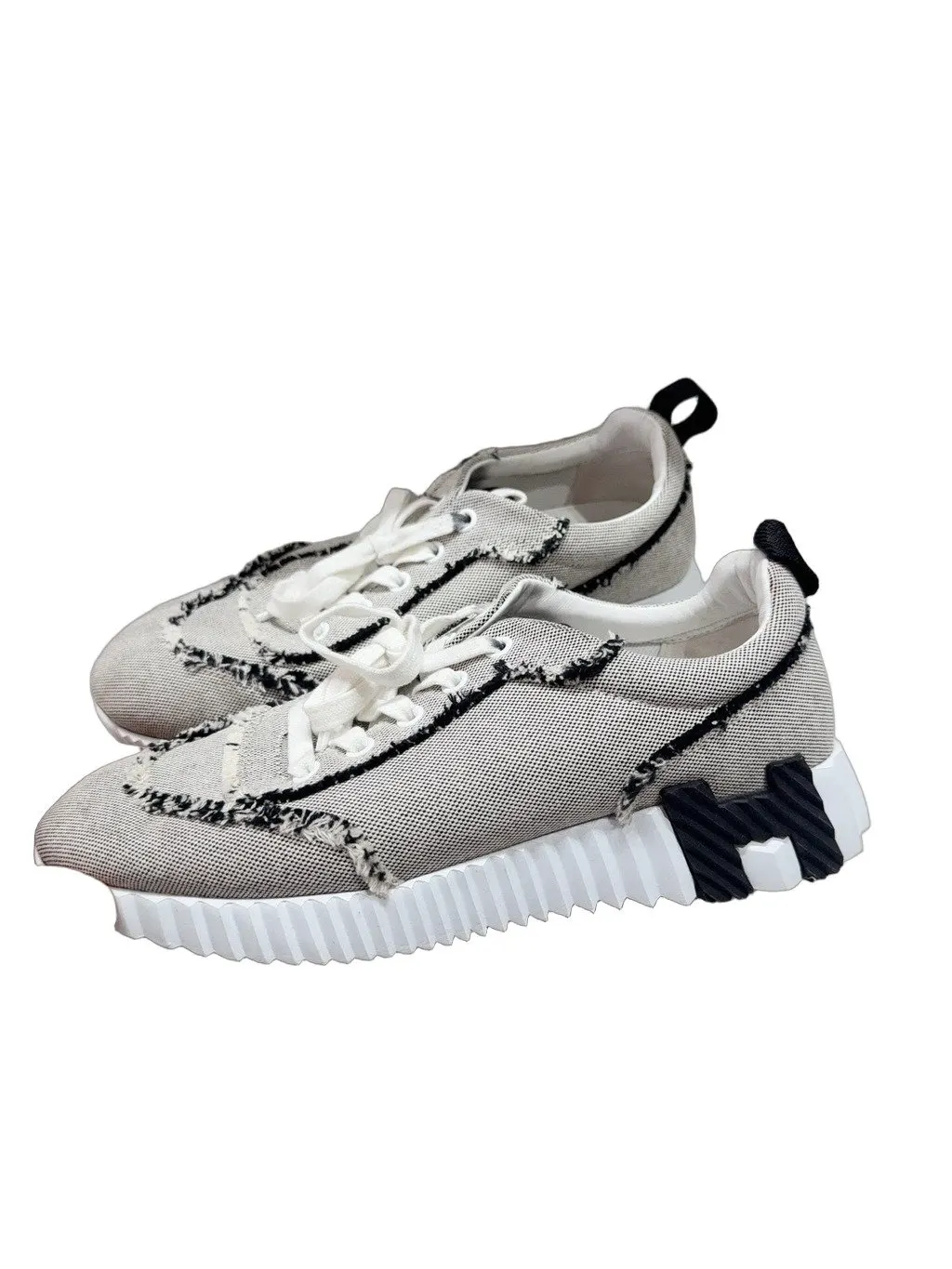 Hermès Fabric Sneakers MultiColor Very good - Front View
