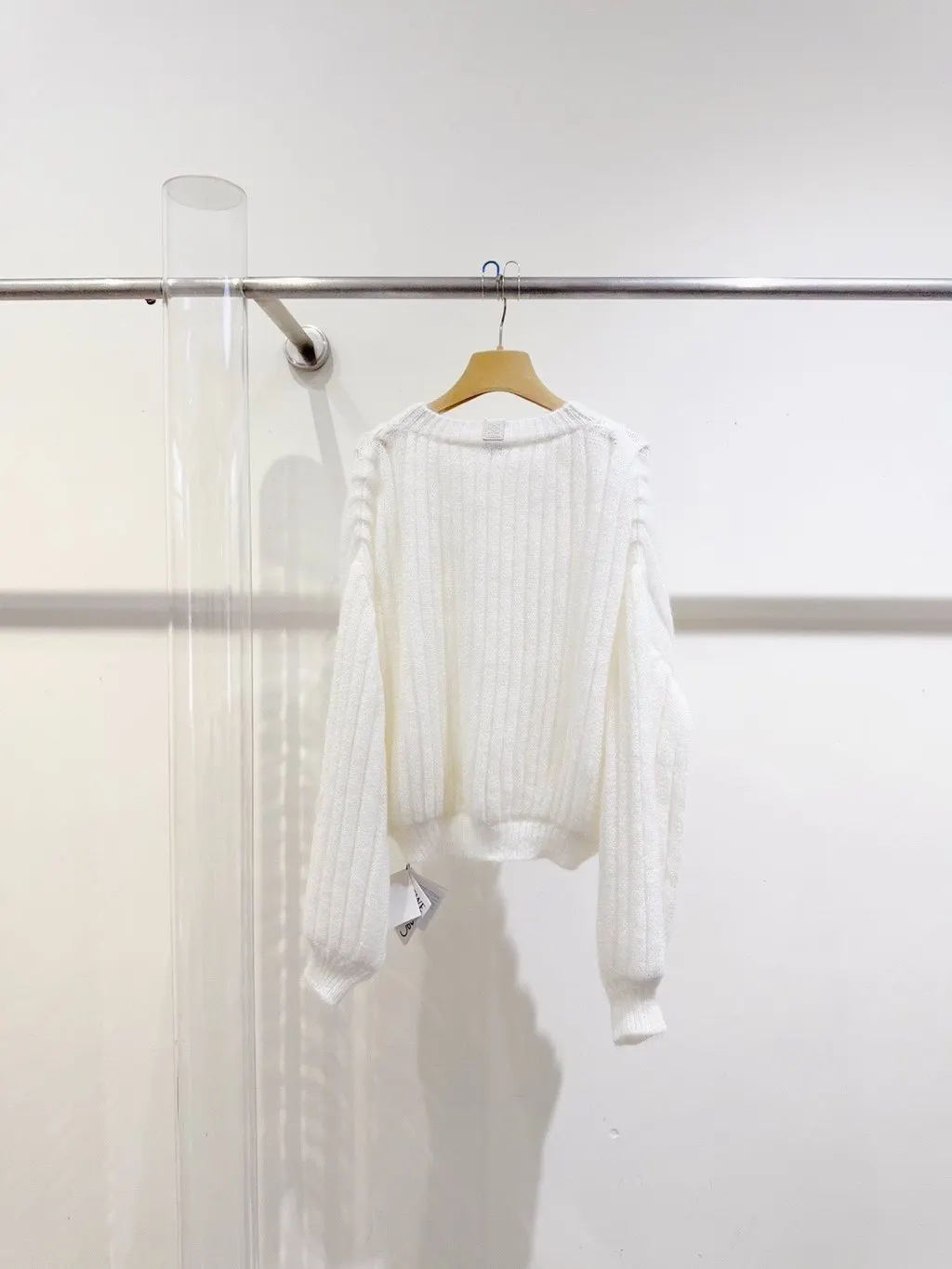 Loewe White Wool Knitwear White Wool Never worn - Inside View