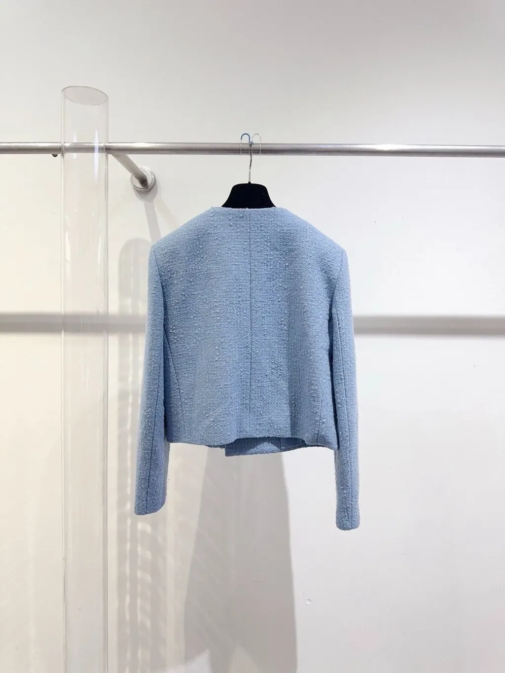 Celine Blue Tweed Jacket Blue Tweed Never worn - Inside View