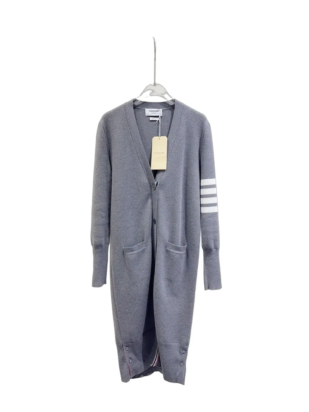 Thom Browne Grey Wool Knitwear Grey Wool Never worn - Front View