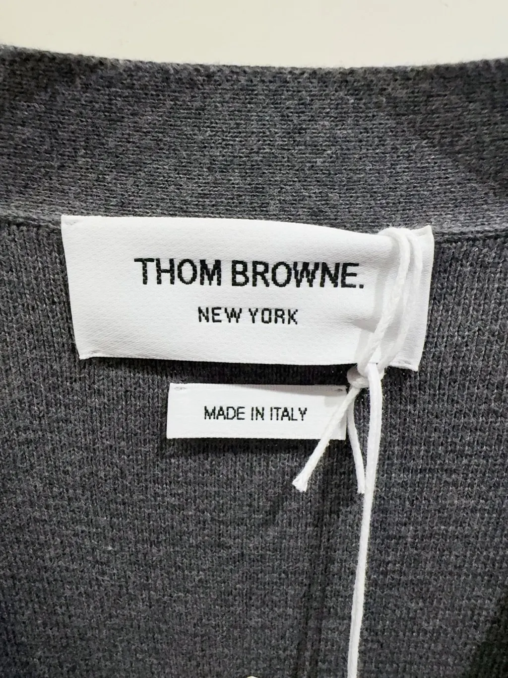 Thom Browne Grey Wool Knitwear Grey Wool Never worn - Back View