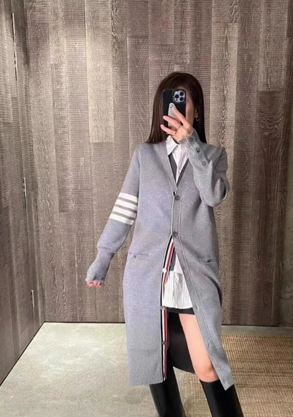 Thom Browne Grey Wool Knitwear Grey Wool Never worn - Box View