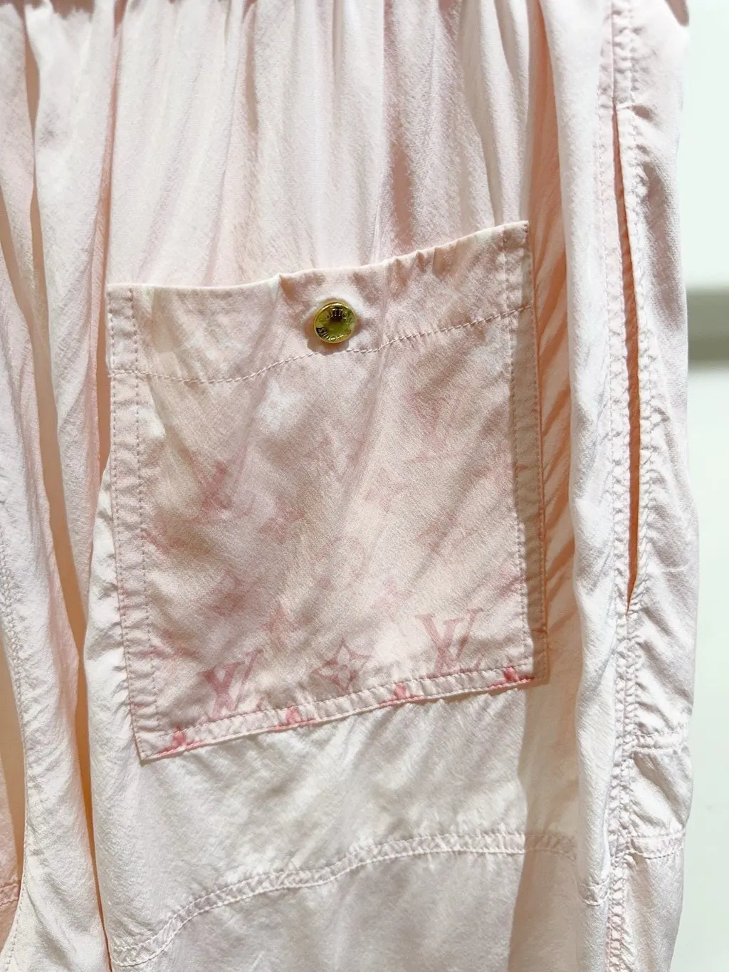 Louis Vuitton Pink Cotton Trousers Pink Cotton Never worn, with tag - Inside View