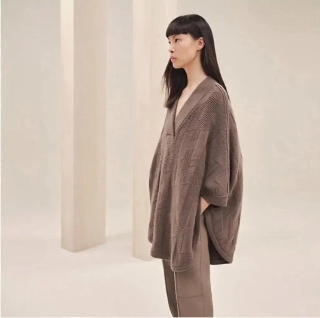 Hermès Brown Wool Knitwear Brown Wool Never worn - Box View