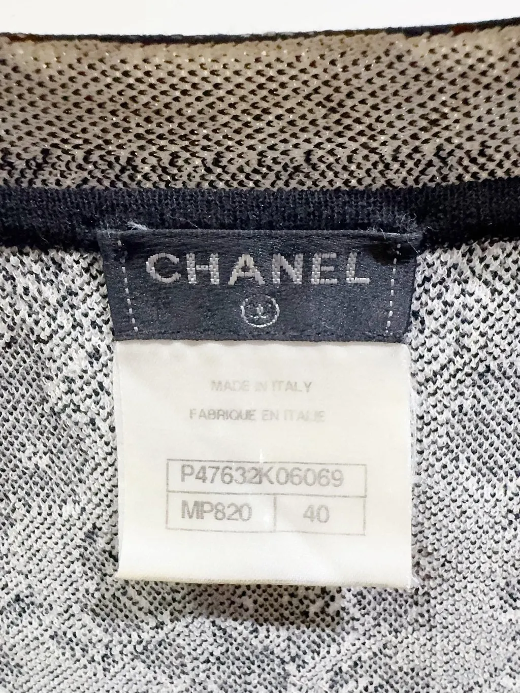 Chanel Silk Top MultiColor Silk Very good - Inside View