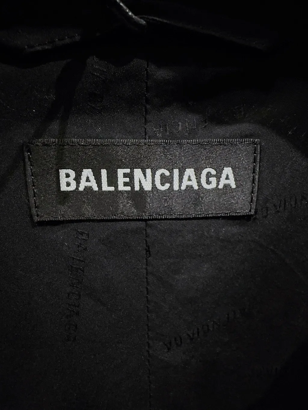 Balenciaga Black Polyamide Jacket Black Polyamide Never worn - Inside View