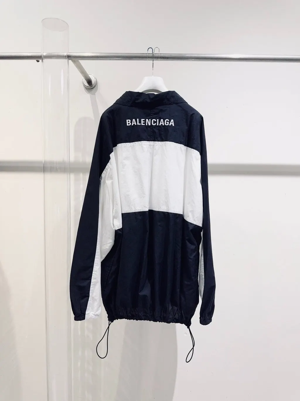 Balenciaga Black Polyamide Jacket Black Polyamide Never worn - Model View