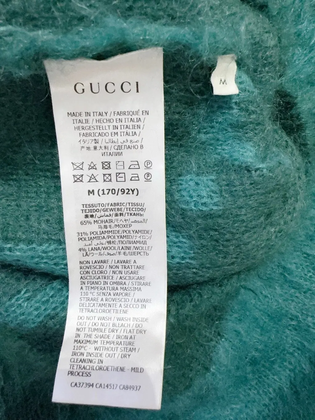Gucci Green Wool Knitwear Green Wool Never worn - Model View