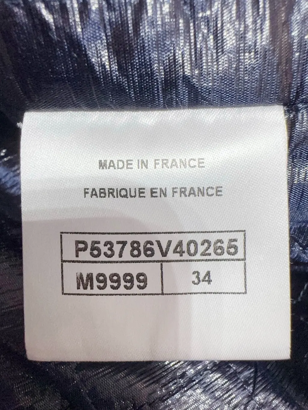 Chanel Black Tweed Jacket Black Tweed Very good - Inside View
