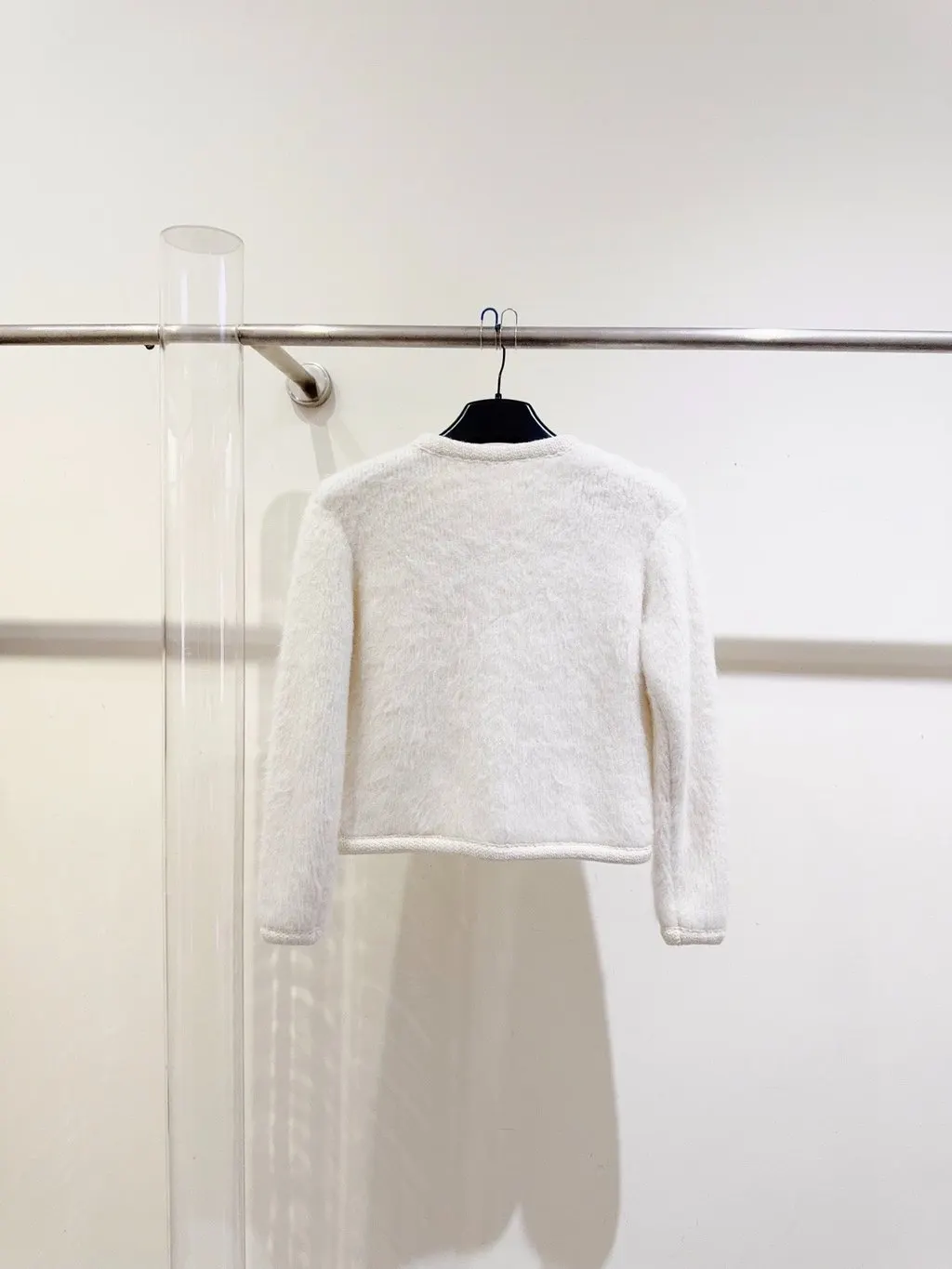 Celine Ecru Wool Jacket Ecru Wool Never worn - Model View